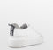 PS Poelman Star - Dames Leren Sneakers - Leopard Print en Strap - Wit