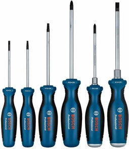 Accessoires systèmes Screwdriver set SL, PH, TX & PZ 6pcs (Jeu de 6 tournevis SL/PH/TX/PZ: SL3.5x75, TX15x75,PH1x100, TX20x100, PZ2x125, SL6.5x125)