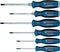Accessoires systèmes Screwdriver set SL, PH, TX & PZ 6pcs (Jeu de 6 tournevis SL/PH/TX/PZ: SL3.5x75, TX15x75,PH1x100, TX20x100, PZ2x125, SL6.5x125)
