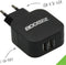 Accezz 2X USB A Oplader Adapter - 20 Watt - Charger Lader - Zwart
