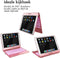 Accezz 360 Slim Keyboard Bookcase QWERTY Geschikt voor de iPad 9 (2021) 9e generatie / iPad 8 (2020) 8e generatie / iPad 7 (2019) 7e generatie - Rosé Goud