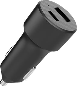 Accezz Autolader Snellader USB C / USB A 20 Watt - Universele Auto oplader Geschikt voor - Zwart