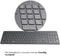 Accezz Draadloos Toetsenbord met Bluetooth - QWERTY - Ergonomisch design - Grijs