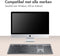 Accezz Draadloos Toetsenbord met Bluetooth - QWERTY - Ergonomisch design - Zwart