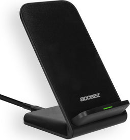 Accezz Draadloze Oplader - 10 Watt - Wireless Charger Geschikt voor alle toestellen die draadloos opladen ondersteunen - Zwart