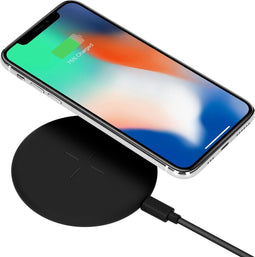 Accezz Draadloze Oplader - 15 Watt - Wireless Charger Geschikt voor alle toestellen die draadloos opladen ondersteunen - Zwart