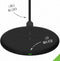Accezz Draadloze Oplader - 15 Watt - Wireless Charger Geschikt voor alle toestellen die draadloos opladen ondersteunen - Zwart