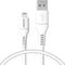 Accezz Geschikt voor Lightning naar USB A Kabel - 0.2 meter - Snellader & Datasynchronisatie - Oplaadkabel geschikt voor iPhone 11/12/13/14 - Wit