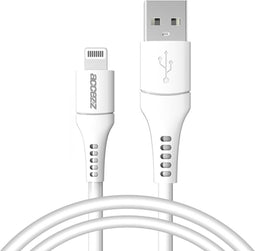 Accezz Geschikt voor Lightning naar USB A Kabel - 1 meter - Snellader & Datasynchronisatie - Oplaadkabel geschikt voor iPhone 11/12/13/14 - Wit