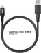 Accezz Geschikt voor Lightning naar USB A Kabel - 1 meter - Snellader & Datasynchronisatie - Oplaadkabel geschikt voor iPhone 11/12/13/14 - Zwart