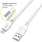 Accezz Geschikt voor Lightning naar USB A Kabel - 2 meter - Snellader & Datasynchronisatie - Oplaadkabel geschikt voor iPhone 11/12/13/14 - Wit