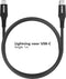 Accezz Geschikt voor Lightning naar USB C Kabel - 1 meter - Snellader & Datasynchronisatie - Oplaadkabel geschikt voor iPhone 11/12/13/14 - Zwart