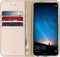 Accezz Hoesje Geschikt voor Huawei Mate 10 Lite Hoesje Met Pasjeshouder - Accezz Wallet Softcase Bookcase - goud