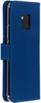 Accezz Hoesje Geschikt voor Huawei Mate 20 Pro Hoesje Met Pasjeshouder - Accezz Wallet Softcase Bookcase - Donkerblauw