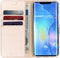 Accezz Hoesje Geschikt voor Huawei Mate 20 Pro Hoesje Met Pasjeshouder - Accezz Wallet Softcase Bookcase - goud