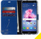 Accezz Hoesje Geschikt voor Huawei P Smart Hoesje Met Pasjeshouder - Accezz Wallet Softcase Bookcase - Donkerblauw