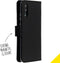 Accezz Hoesje Geschikt voor Huawei P20 Hoesje Met Pasjeshouder - Accezz Wallet Softcase Bookcase - Zwart