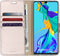 Accezz Hoesje Geschikt voor Huawei P30 Hoesje Met Pasjeshouder - Accezz Wallet Softcase Bookcase - goud