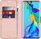 Accezz Hoesje Geschikt voor Huawei P30 Pro Hoesje Met Pasjeshouder - Accezz Wallet Softcase Bookcase - Roze