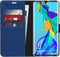 Accezz Hoesje Geschikt voor Huawei P30 Pro Hoesje Met Pasjeshouder - Accezz Wallet Softcase Bookcase - Blauw