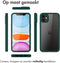 Accezz Hoesje Geschikt voor iPhone 11 Hoesje - Accezz 360° Full Protective Cover - Donkergroen