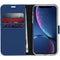 Accezz Hoesje Geschikt voor iPhone 11 Hoesje Met Pasjeshouder - Accezz Wallet Softcase Bookcase - Blauw