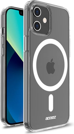 Accezz Hoesje Geschikt voor iPhone 12 Mini Hoesje - Accezz Clear Backcover Geschikt voor MagSafe - Transparant