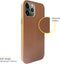 Accezz Hoesje Geschikt voor iPhone 12 Pro / 12 Hoesje - Accezz Leather Backcover Geschikt voor MagSafe - Bruin