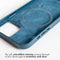 Accezz Hoesje Geschikt voor iPhone 12 Pro / 12 Hoesje - Accezz Leather Backcover Geschikt voor MagSafe - Donkerblauw