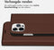 Accezz Hoesje Geschikt voor iPhone 12 Pro / 12 Hoesje Met Pasjeshouder - Accezz Premium Leather Slim Bookcase - Bruin