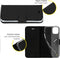 Accezz Hoesje Geschikt voor iPhone 13 Hoesje Met Pasjeshouder - Accezz Wallet Softcase Bookcase - Zwart