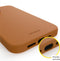Accezz Hoesje Geschikt voor iPhone 13 Mini Hoesje - Accezz Leather Backcover Geschikt voor MagSafe - Bruin