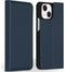 Accezz Hoesje Geschikt voor iPhone 13 Mini Hoesje Met Pasjeshouder - Accezz Premium Leather Slim Bookcase - Donkerblauw
