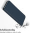 Accezz Hoesje Geschikt voor iPhone 13 Mini Hoesje Met Pasjeshouder - Accezz Premium Leather Slim Bookcase - Donkerblauw