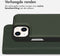 Accezz Hoesje Geschikt voor iPhone 13 Mini Hoesje Met Pasjeshouder - Accezz Premium Leather 2 in 1 Wallet Bookcase - Groen