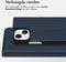 Accezz Hoesje Geschikt voor iPhone 13 Mini Hoesje Met Pasjeshouder - Accezz Premium Leather Slim Bookcase - Donkerblauw