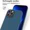Accezz Hoesje Geschikt voor iPhone 13 Pro Hoesje - Accezz Leather Backcover Geschikt voor MagSafe - Donkerblauw
