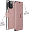 Accezz Hoesje Geschikt voor iPhone 13 Pro Hoesje Met Pasjeshouder - Accezz Xtreme Wallet Bookcase - Rosé Goud