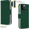 Accezz Hoesje Geschikt voor iPhone 13 Pro Hoesje Met Pasjeshouder - Accezz Wallet Softcase Bookcase - Groen