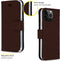 Accezz Hoesje Geschikt voor iPhone 13 Pro Hoesje Met Pasjeshouder - Accezz Wallet Softcase Bookcase - Bruin