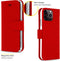 Accezz Hoesje Geschikt voor iPhone 13 Pro Hoesje Met Pasjeshouder - Accezz Wallet Softcase Bookcase - Rood