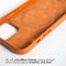 Accezz Hoesje Geschikt voor iPhone 13 Pro Max Hoesje - Accezz Leather Backcover Geschikt voor MagSafe - Bruin