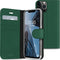 Accezz Hoesje Geschikt voor iPhone 13 Pro Max Hoesje Met Pasjeshouder - Accezz Wallet Softcase Bookcase - Groen