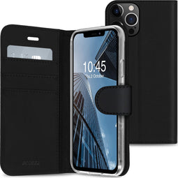 Accezz Hoesje Geschikt voor iPhone 13 Pro Max Hoesje Met Pasjeshouder - Accezz Wallet Softcase Bookcase - Zwart
