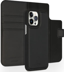 Accezz Hoesje Geschikt voor iPhone 13 Pro Max Hoesje Met Pasjeshouder - Accezz Premium Leather 2 in 1 Wallet Bookcase - Zwart