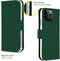 Accezz Hoesje Geschikt voor iPhone 13 Pro Max Hoesje Met Pasjeshouder - Accezz Wallet Softcase Bookcase - Groen