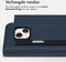 Accezz Hoesje Geschikt voor iPhone 14 Hoesje Met Pasjeshouder - Accezz Premium Leather Slim Bookcase - Donkerblauw