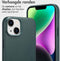 Accezz Hoesje Geschikt voor iPhone 14 Hoesje Met Pasjeshouder - Accezz Leather Bookcase 2-in-1 Geschikt voor MagSafe - donkergroen