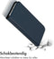 Accezz Hoesje Geschikt voor iPhone 14 Hoesje Met Pasjeshouder - Accezz Premium Leather Slim Bookcase - Donkerblauw