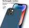 Accezz Hoesje Geschikt voor iPhone 14 Plus Hoesje - Accezz Leather Backcover Geschikt voor MagSafe - Donkerblauw